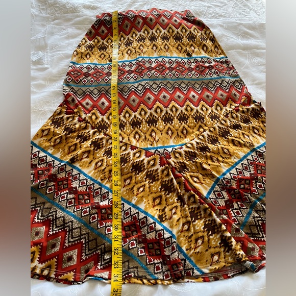 Notations Midi Boho Bottom Flare Skirt - Picture 6 of 7